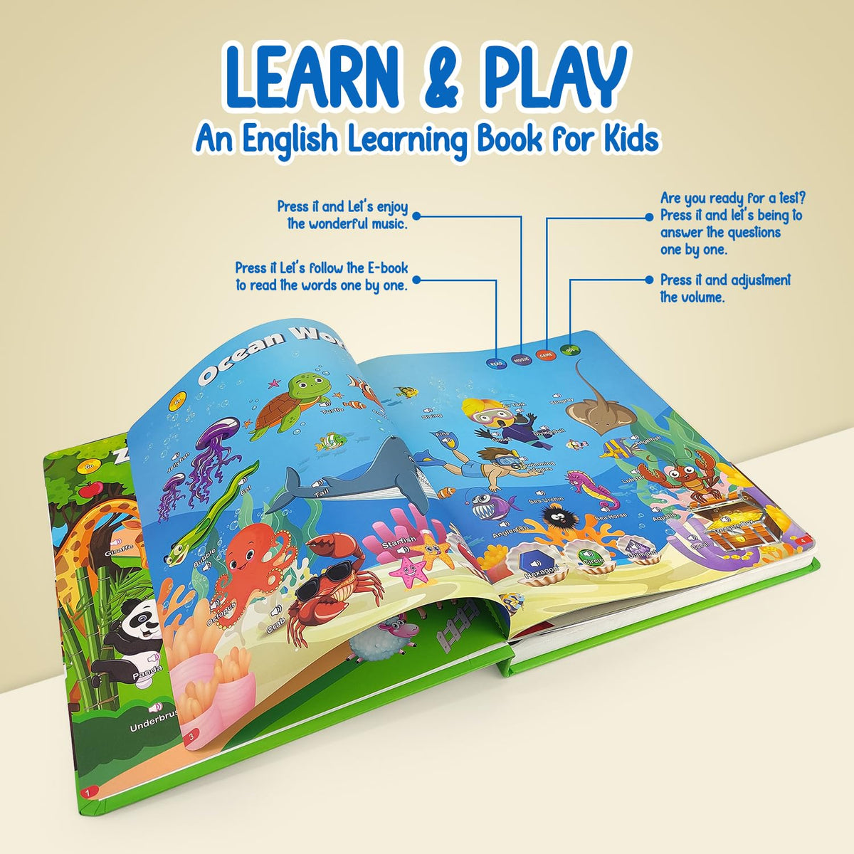 Learn & Play Interactive Sound Book for Kids